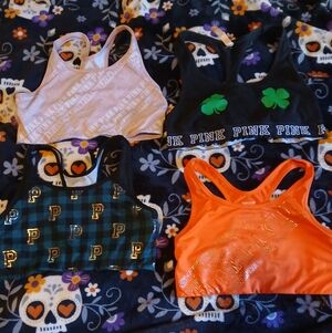 4, Victoria's Secret Pink Ultimate Sports Bras, Lg And Med